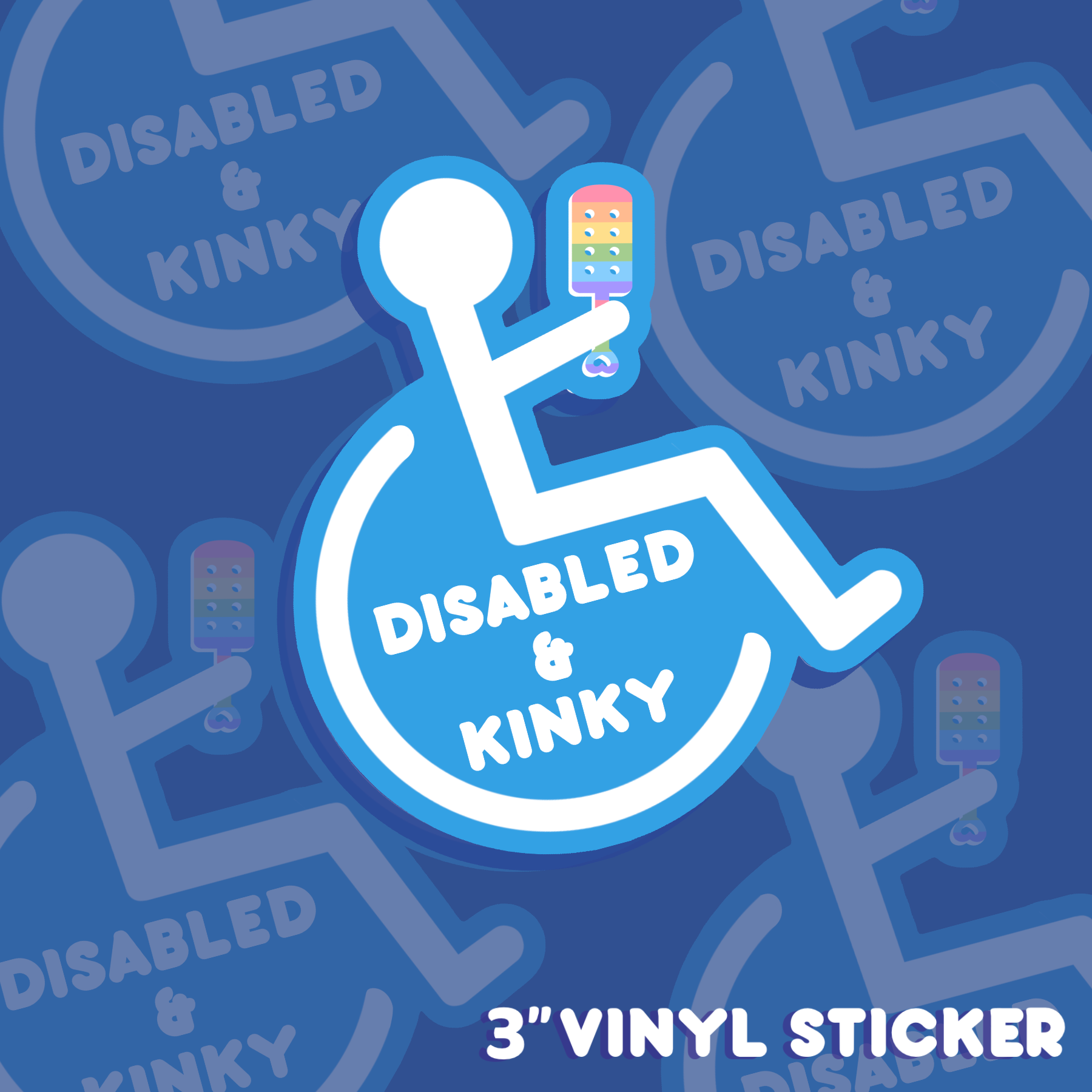 Disabled And Kinky Vinyl Sticker Playpendoodles