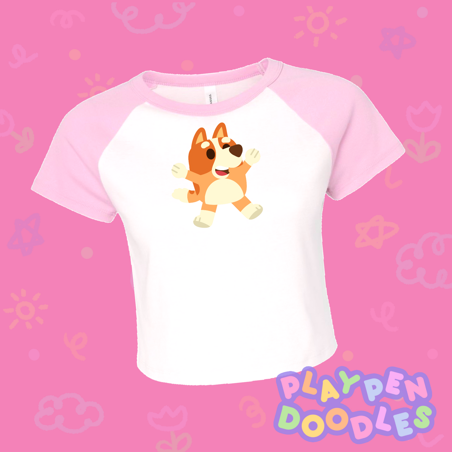 LIL HEELER SISTER CROP SHIRT