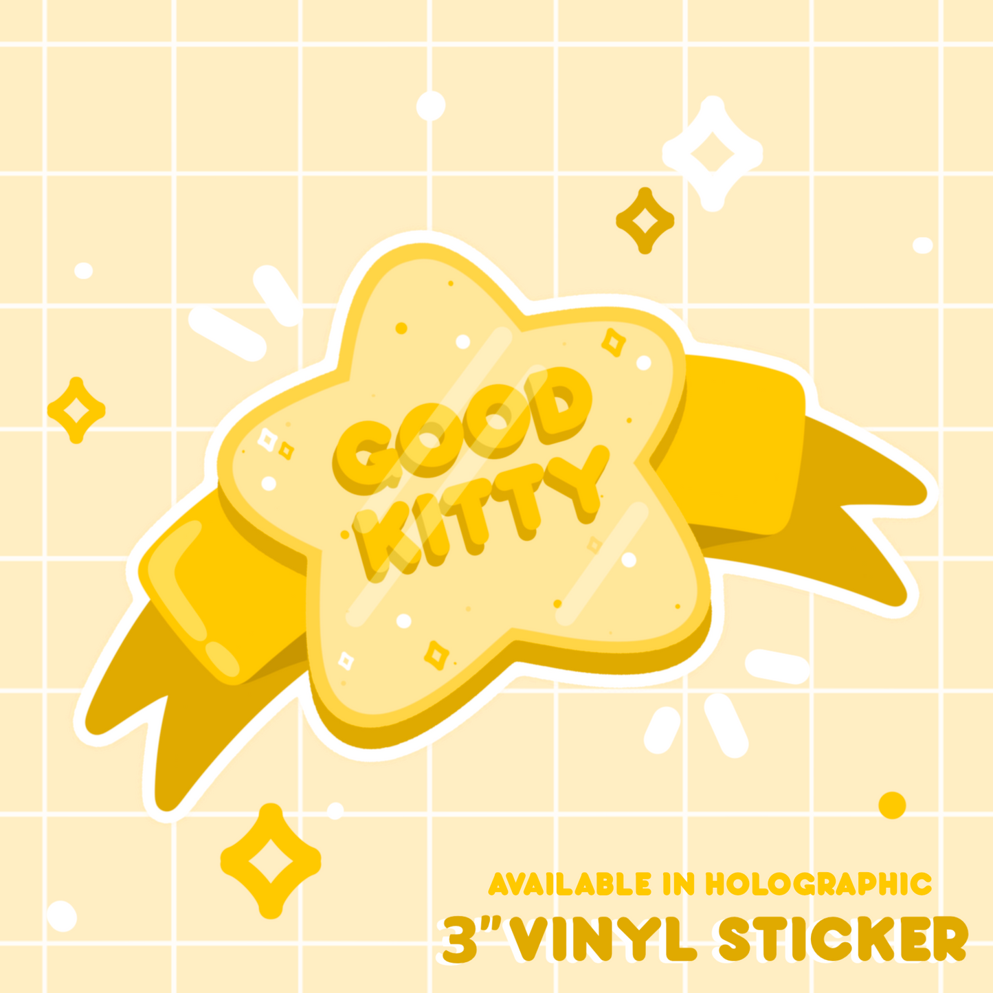 GOLD STAR VINYL STICKER