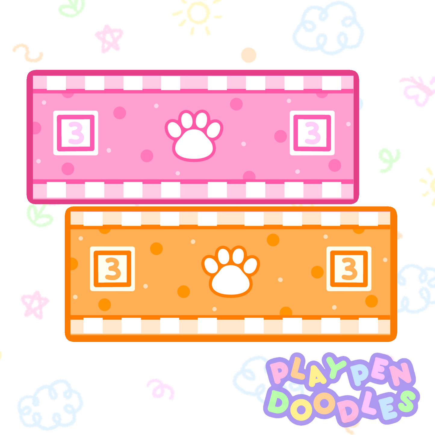 DIAPER STICKERS - PUPPY PRIDE