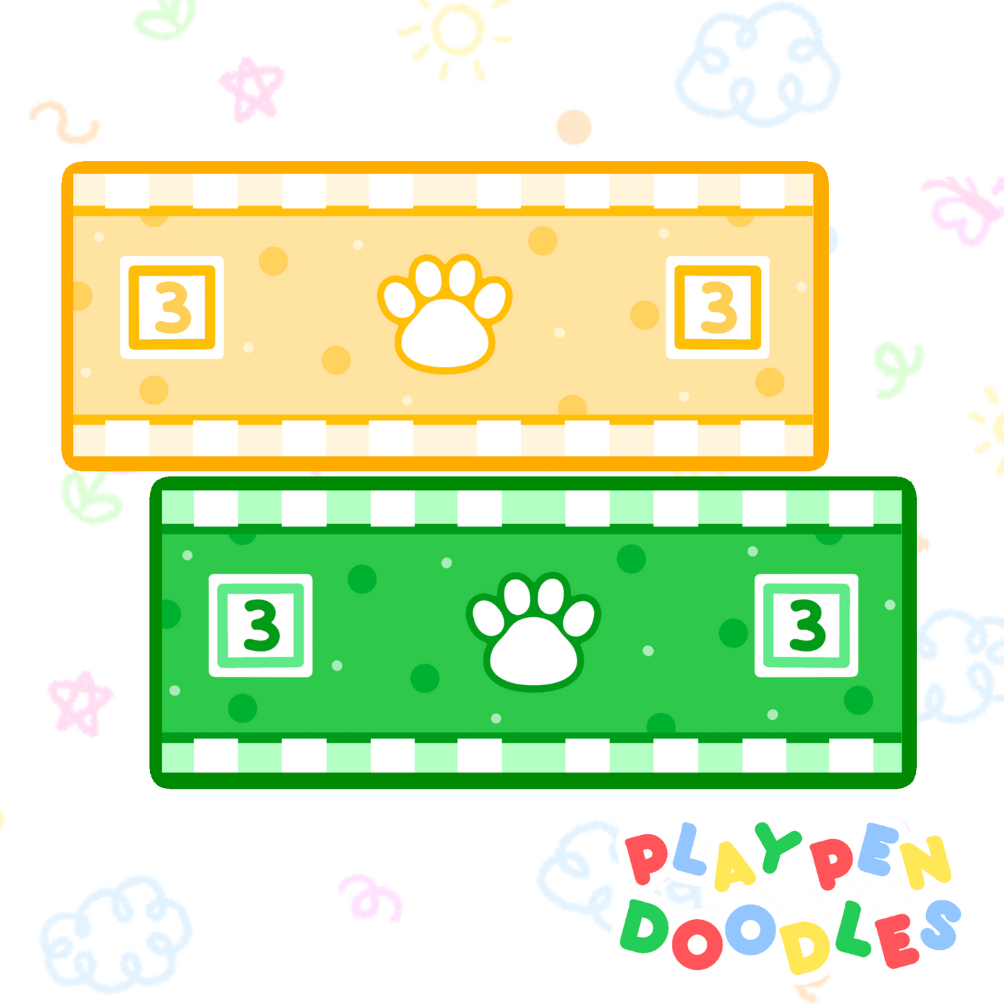 DIAPER STICKERS - PUPPY PRIDE