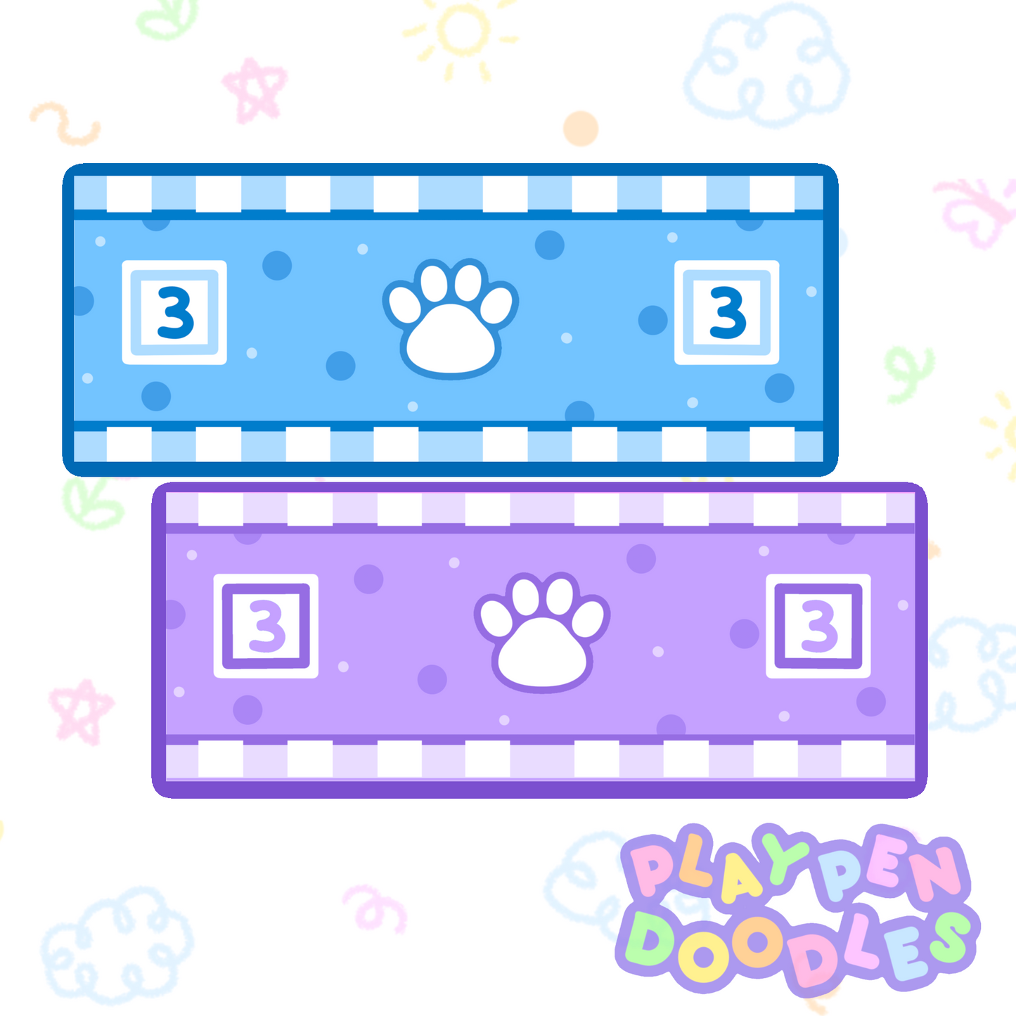 DIAPER STICKERS - PUPPY PRIDE