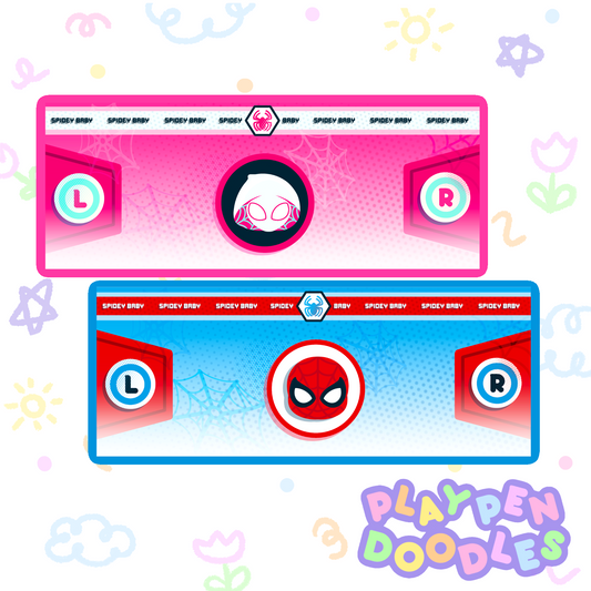 DIAPER STICKERS - SPIDEY FRIENDS