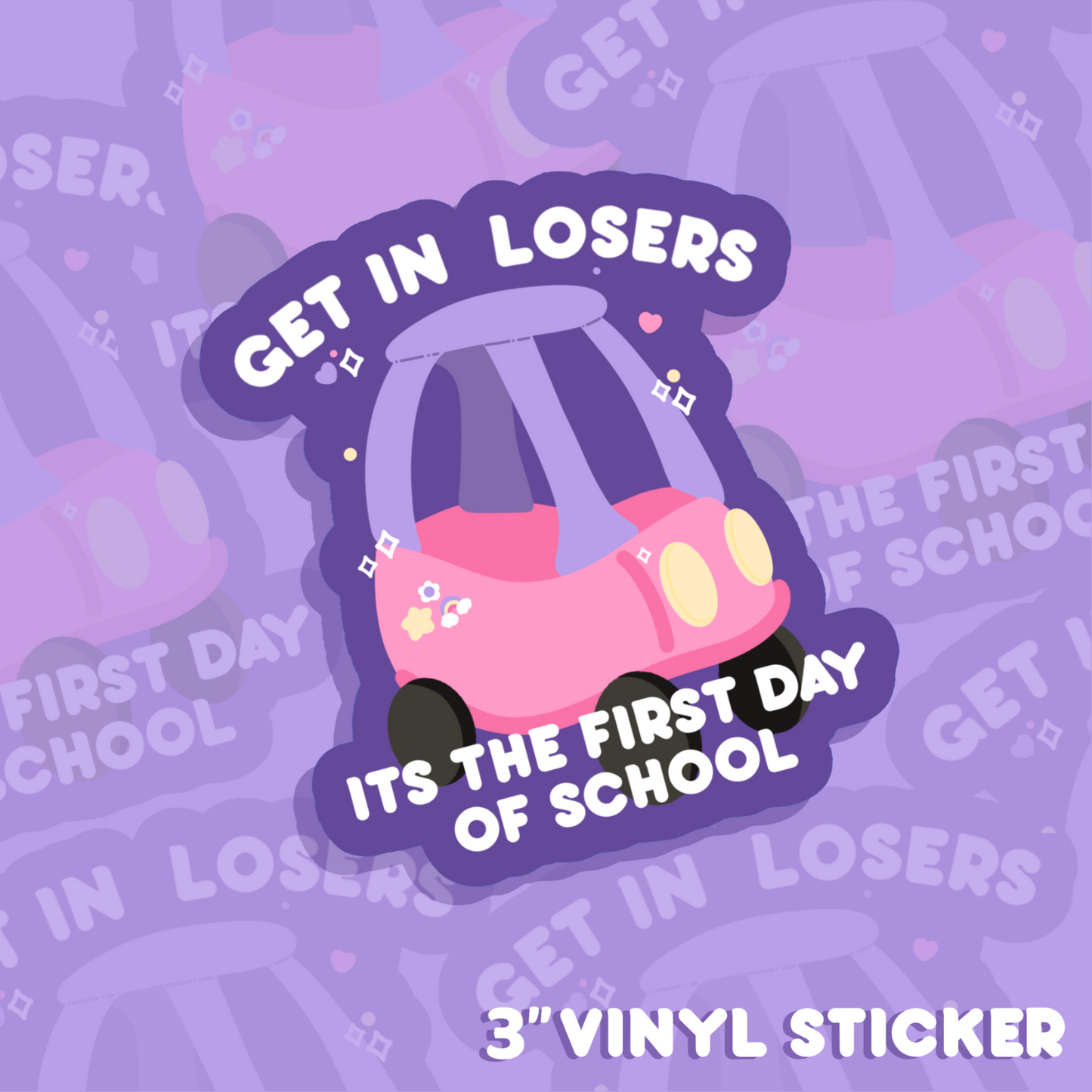 PASTEL GET IN LOSERS STICKER