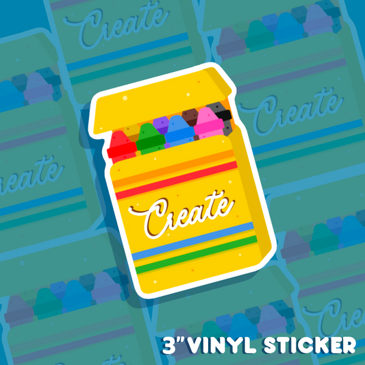 CRAYON PACK VINYL STICKER