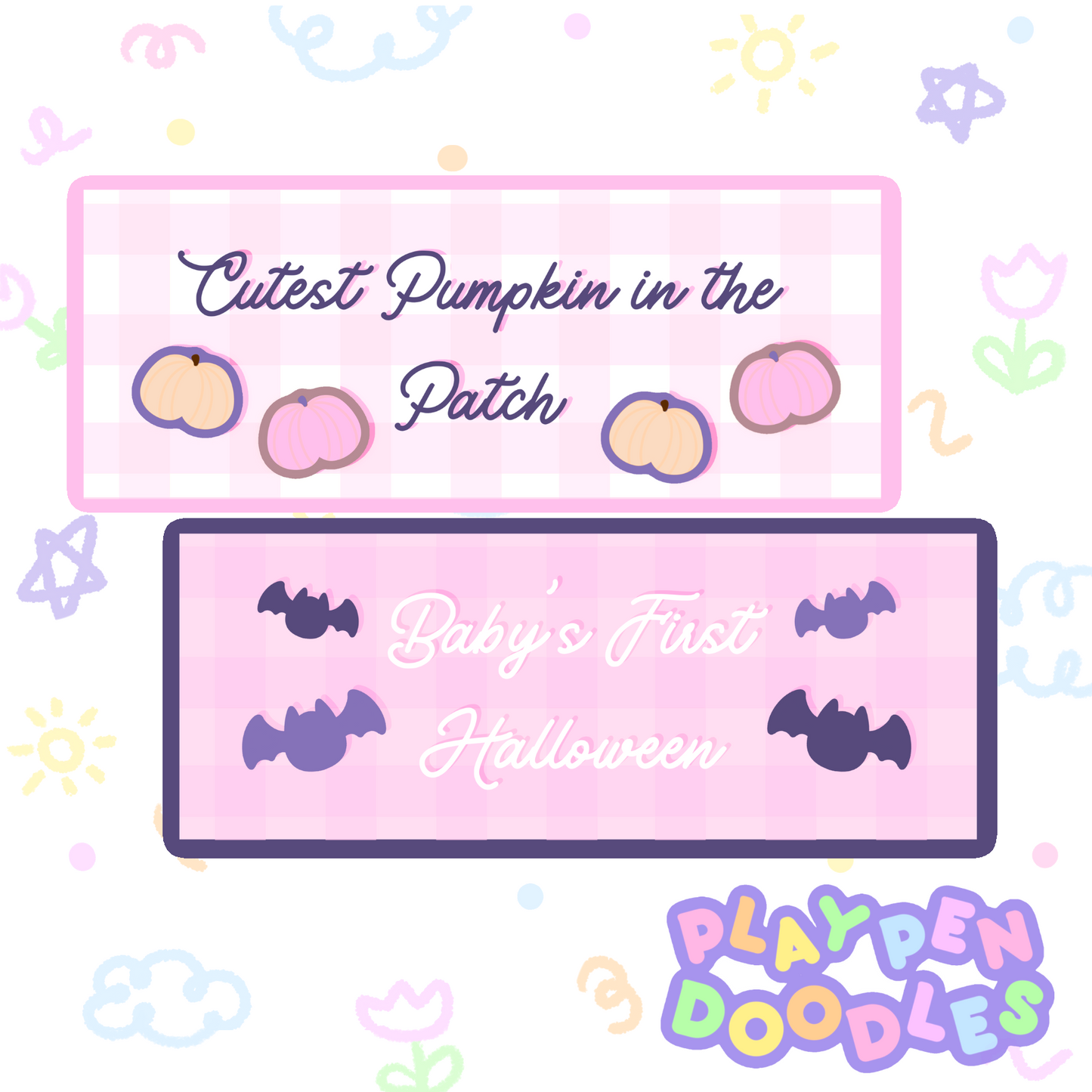 DIAPER STICKERS - PUMPKIN PATCH SET