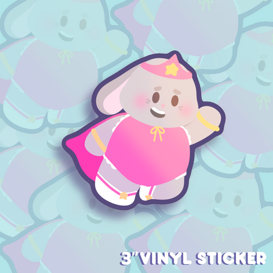 SUPERBUNNY VINYL STICKER