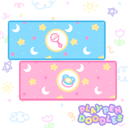 DIAPER STICKERS - PACI SET