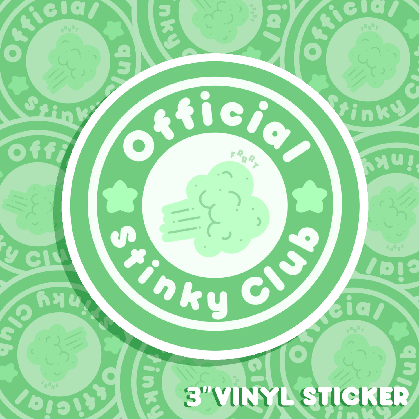 OFFICIAL STINKY CLUB VINYL STICKER