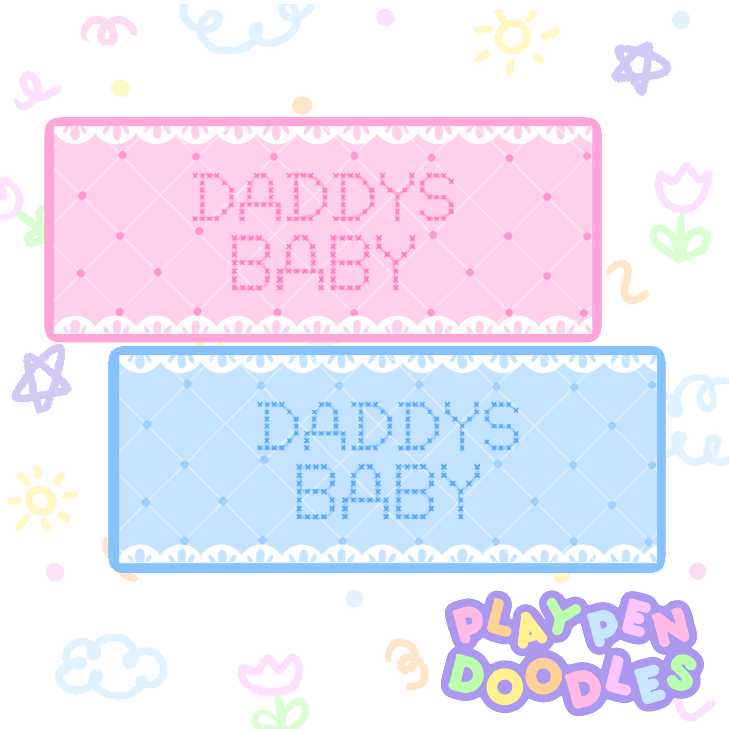 DIAPER STICKERS - DADDYS SET