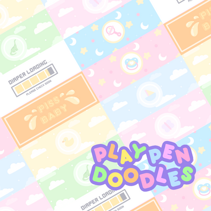 DIAPER STICKERS - LOADING SET