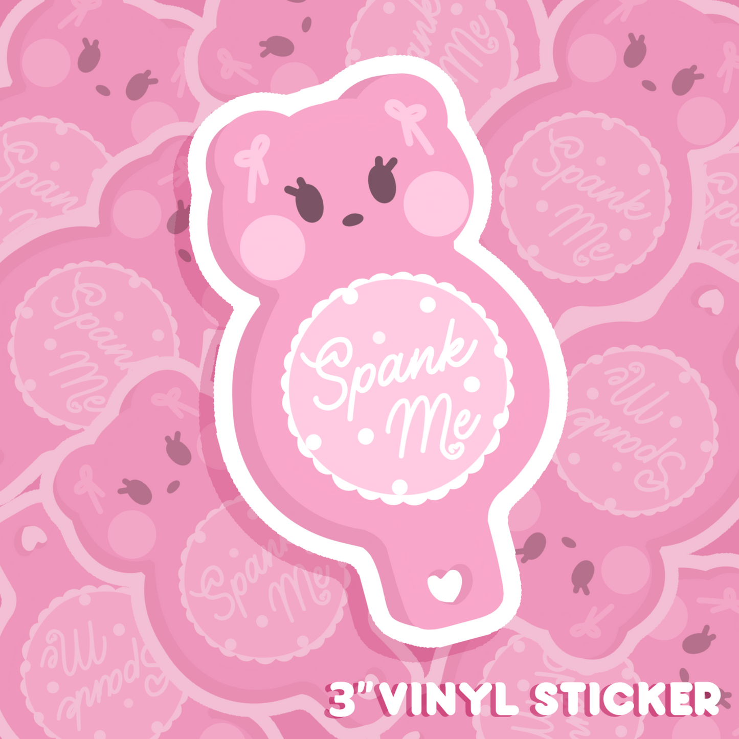 SPANK ME VINYL STICKER