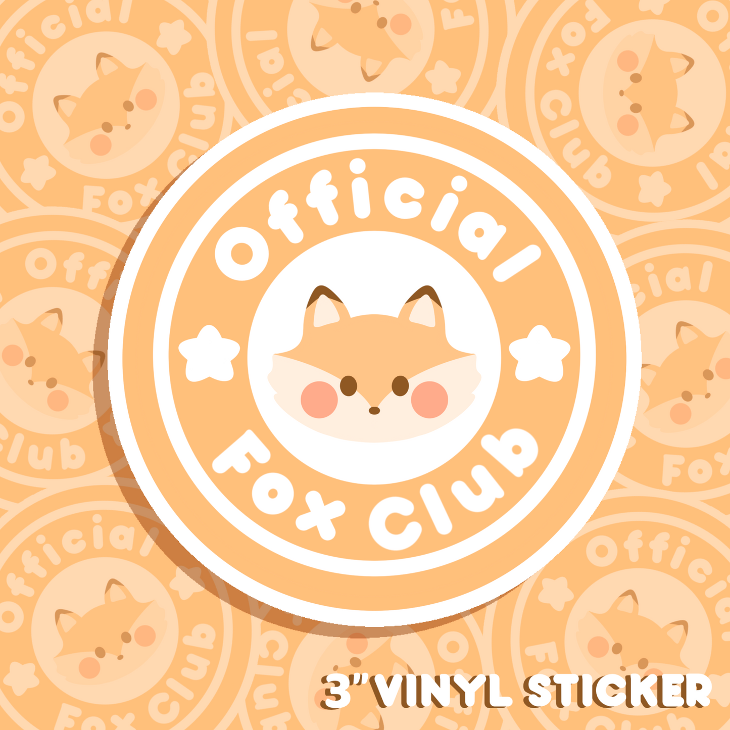 OFFICIAL FOX CLUB VINYL STICKER