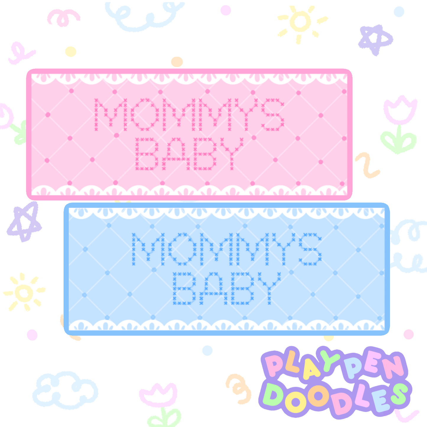 DIAPER STICKERS - MOMMYS SET